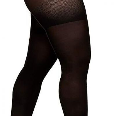 Berkshire  Plus-size The Easy On! 40 Denier Cooling Microfiber tights 3x 4 Black